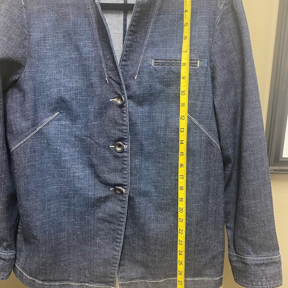 Chico’s Platinum Denim Jacket - Picture 2 of 7
